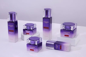 Nouvelle bouteille de crème en verre pour les soins de la peau pressant la bouteille de lotion d'huile d'essence avec la boîte emballage coffrets cadeaux pour les femmes cosmétiques de beauté - Product Image 6