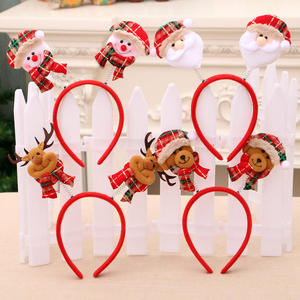 Magnifique Bandeau Lumineux LED de Noël avec Père Noël, Renne et Ours, Double Tête, Décoration de Noël Rouge pour le Nouvel An - Product Image 4