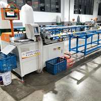 380V Vollautomatische Ultraflache Kreissäge mit Horizontalzuführung für 9 Kleine Stäbe SDY-Q180 Aluminiumstangen-Schneidemaschine