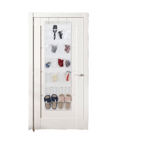 24 <b>Large</b> Mesh Pocket Foldable Modern Wall Hanging Shoe Rack Door Cloth Closet Miscellaneous Shoe Storage Bag Bedroom Wall Closet - Product Image 1