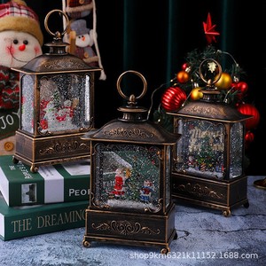 Dropshipping Shopify Snow Globe Music <b>Box</b> <b>Light</b> <b>Up</b> Figurine Christmas Gift For Girl Birthday Santa Claus Decoration - Product Image 6
