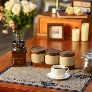 Super Absorbent Linen Table Mat Non-Slip Countertop Dining <strong>Kitchen</strong> <strong>Accessory</strong> Coffee Machine Diatom <strong>Mud</strong> Drainage Pad Soft Rubber - Product Image 3