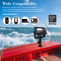 360 °   Support rotatif pour sondeur électronique marin, compatible avec Garmin, Lowrance et Humminbird