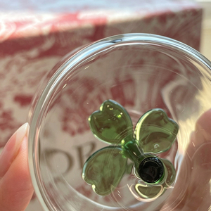 Hot Sale Creative Design Lucky Four-Leaf Clover Glass <b>Cup</b> High Borosilicate Juice <b>Cup</b> Transparent Milk <b>Cup</b> <b>Set</b> for Gift - Product Image 4
