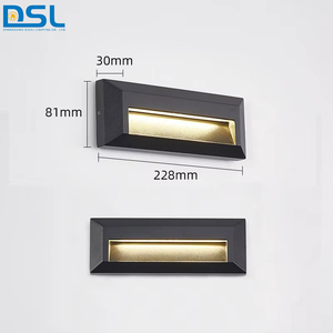 Lámpara LED de Pared para Exteriores, Cuadrada, Impermeable IP65, para Escaleras, Esquinas, Iluminación de Pies y Uso Decorativo en Jardines - Product Image 1