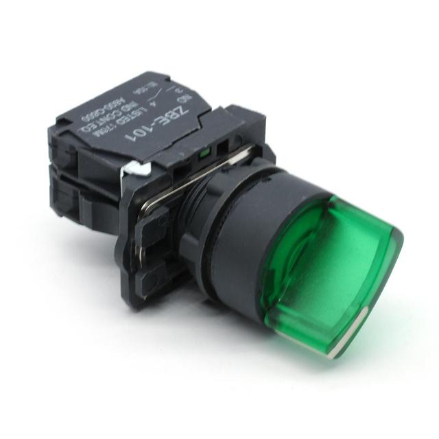 Iehc YB5-AK123B5 XB5 Series 2 Position Momentary Illuminated Rotary Selector Switch with Led