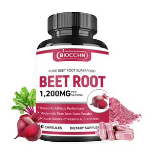 แคปซูลบีทรูท1200มก., ผงบีทรูทอินทรีย์สำหรับผู้ใหญ่, ผลิตภัณฑ์เสริมอาหารสมุนไพรธรรมชาติในแคปซูลมังสวิรัติ - Product Image 1
