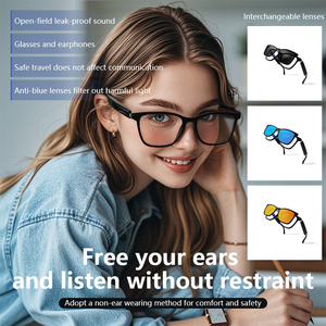 Gafas Inteligentes Bluetooth de Doble Escena con Protección Anti-Luz Azul, Magnéticas Desmontables para Interiores y Exteriores, Polarizadas, con Protección UV, Táctiles, para Llamadas y Carga Magnética - Product Image 4