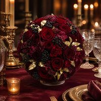 Roter Rosen-Seidenstrauß - Anpassbare Größe Blumenstrauß für Muttertag Valentinstag Erntedankfest Neujahr Weihnachtsgeschenke