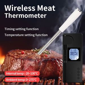 Nouveau thermomètre à viande sans fil intelligent avec surveillance à distance pour rôtissoire, four et barbecue - Product Image 4