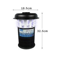 Lampe anti-moustiques et insectes à aspiration éolienne grande taille, personnalisable, avec lumière UV 365-395 nm pour attirer les insectes