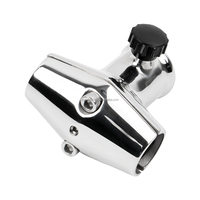 Nouvelle pince de fixation robuste en acier inoxydable 316 pour mât de drapeau, finition poli miroir, 25mm/32mm