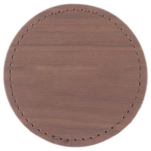 Parche de cuero genuino personalizado con borde transparente para productos, parche de cuero personalizado con cierre de botón a presión para bolsos de cuero - Product Image 1