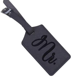 Etiqueta de Equipaje al por Mayor, Porta Tarjetas de Cuero PU, Etiqueta de Regalo Empresarial, <span class=keywords><strong>Identificador</strong></span> de <span class=keywords><strong>Maleta</strong></span> de Cuero Genuino <span class=keywords><strong>Personalizado</strong></span> - Product Image 5