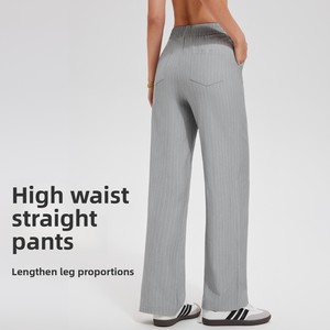 <span class=keywords><strong>Pantaloni</strong></span> Larghi <span class=keywords><strong>a</strong></span> <span class=keywords><strong>Righe</strong></span> per Yoga, Nuovi <span class=keywords><strong>Pantaloni</strong></span> da Donna <span class=keywords><strong>a</strong></span> Vita Alta, Comodi e Modellanti in Viscosa e Spandex - Product Image 3