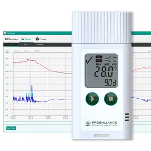 Multipurpose cold chain humidity temperature recording data logger easy to use