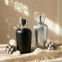 Flacon de parfum personnalisé en verre de 100 ml avec bouchon en acrylique et pompe, design haut de gamme unique, vente en gros Anding