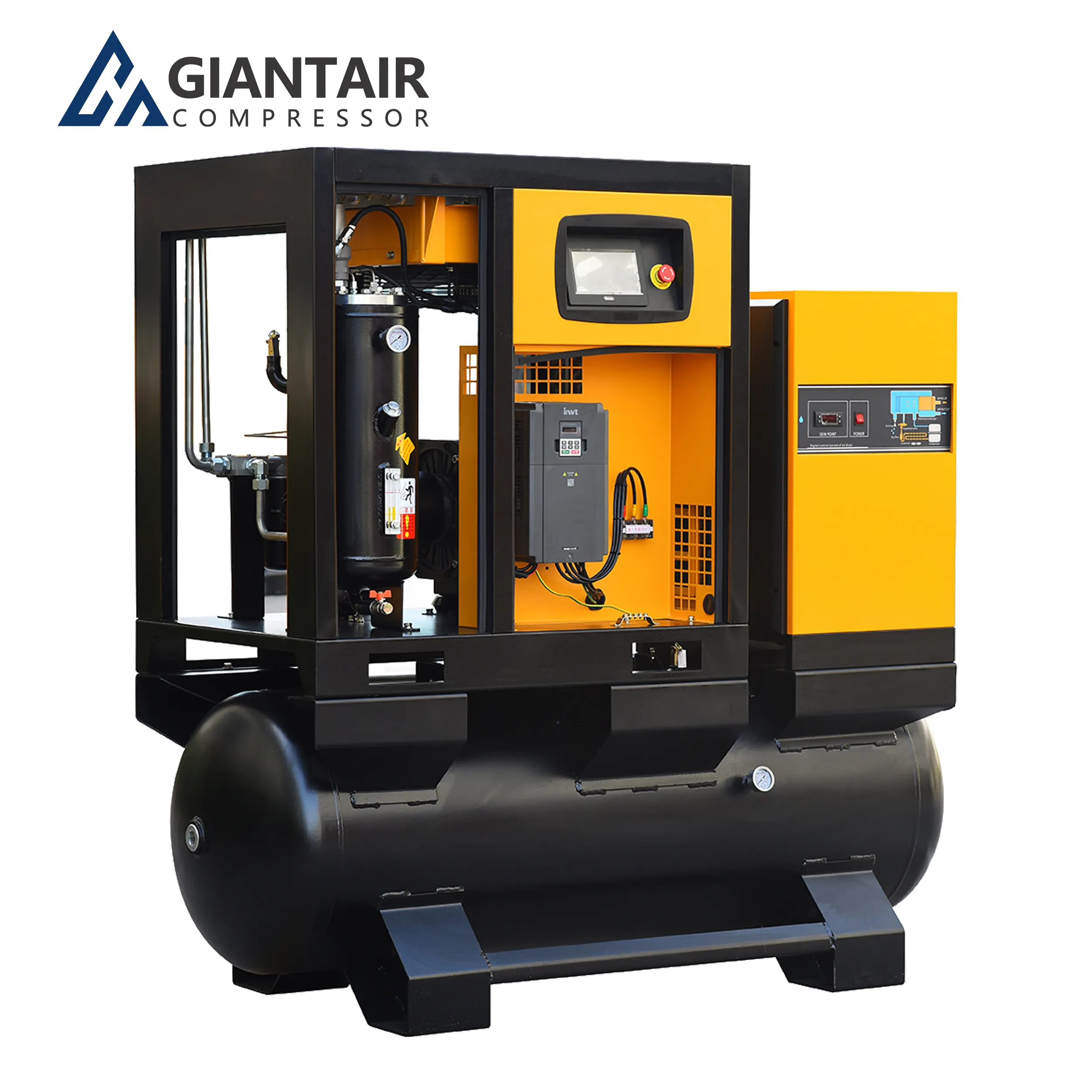 GIANTAIR Alta Pressão Oxigênio Industrial 11kw 15kw 22kw 20 Bar Compressores de Ar Compressor 4 em 1 Parafuso para corte a laser