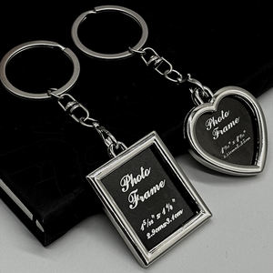 Factory Wholesale <b>Customized</b> Logo Multi-Shape Metal Keyrings Personalized Promotional Blank <b>Keychains</b> - Product Image 2