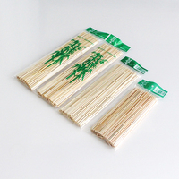 Brochettes rondes en bambou jetables pour barbecue, en bambou de qualité alimentaire