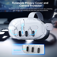 Carcasa Protectora Universal Transparente para Auriculares, Protector de Pantalla de Privacidad, Cubierta Antipolvo, 3 Colores para Controladores de Juegos Joystick