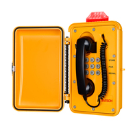 Téléphone industriel étanche IP66 KNSP-01-D23 robuste avec porte et indicateur d'appel entrant – Téléphones filaires