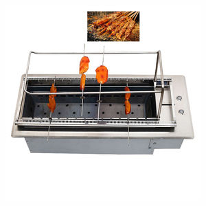 Meilleure vente de gril de table de barbecue électrique commercial de type push-pull brochettes de barbecue sans fumée four machine équipement de table - Product Image 1