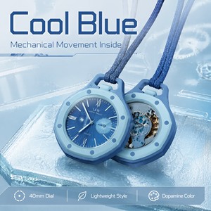 Montre en biocéramique en gros d'usine, avec 8 coloris rafraîchissants, mouvement mécanique, les engrenages tournent. - Product Image 6
