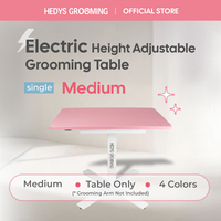 [HEDYS GROOMING] Table de toilettage pour chiens KR réglable en hauteur, en acier et contreplaqué, taille moyenne, 4 couleurs, qualité professionnelle de salon