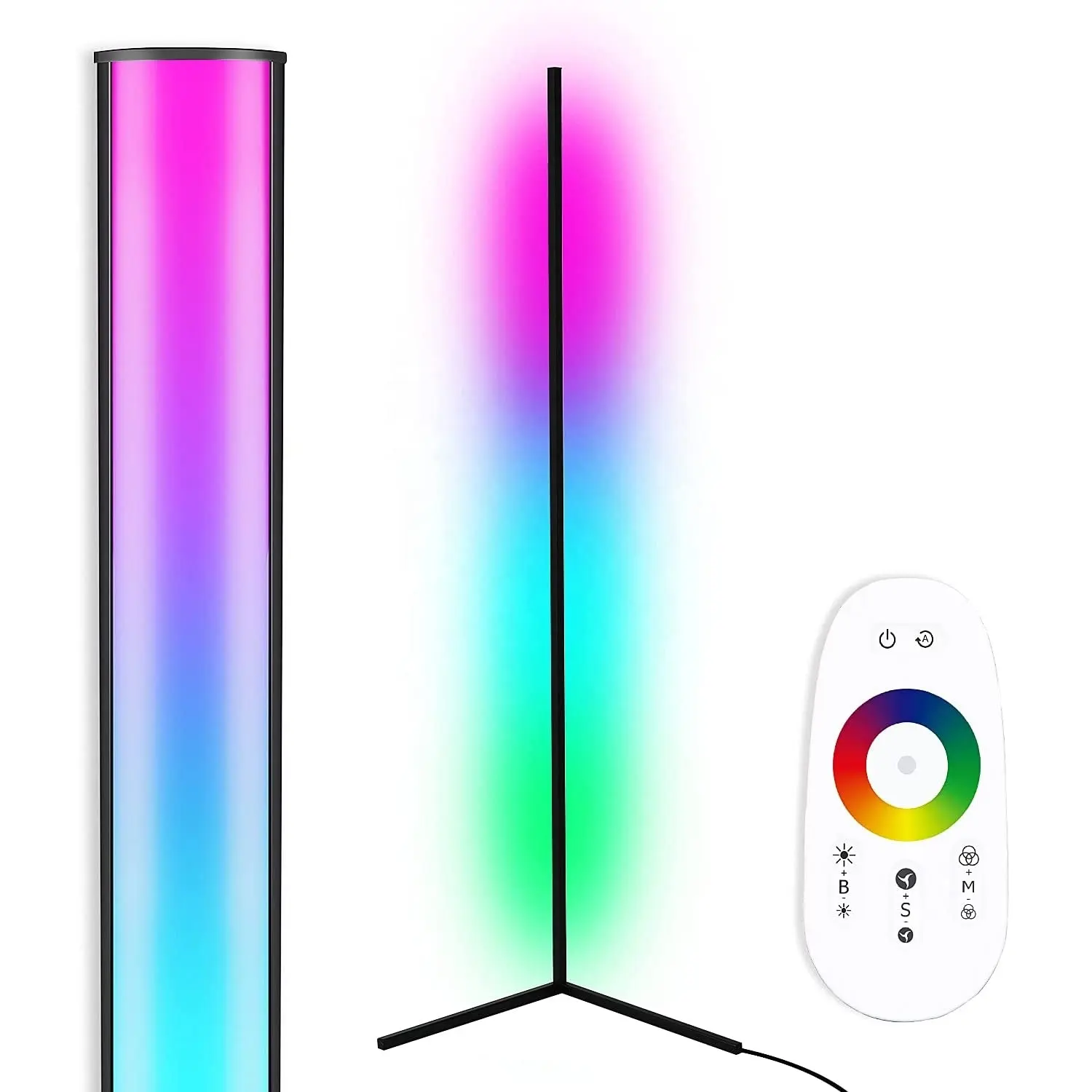 Drop Shipping Modern Makeup Display Home Living Room Stage lridescent Lamp Night Light Floor Table Rainbow Standing Lights