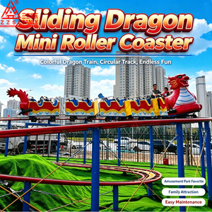 Manège de montagnes russes électriques en forme de dragon pour l'extérieur à prix abordable, mini-<span class=keywords><strong>train</strong></span> dragon sur rail à vendre - Product Image 1