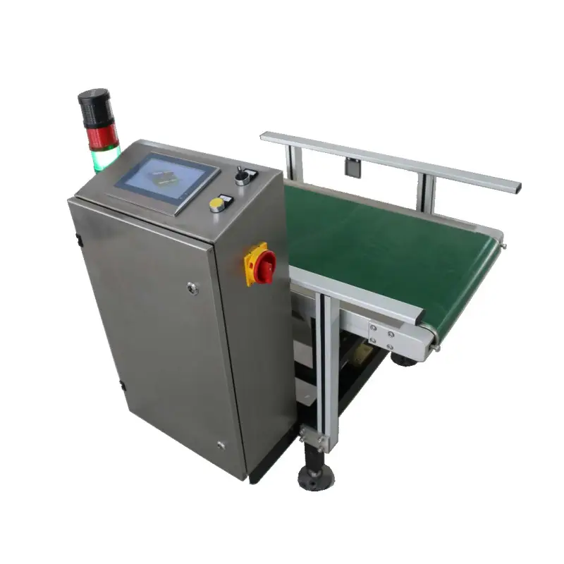 6kg electronic belt conveyor scale weight measuring instrument with pusher rejector