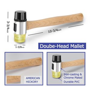 <b>Workpro</b> Laminate Flooring Installation Kit With Mallet Pull Bar Tapping Blocks For Wood Floor Installation - Product Image 3