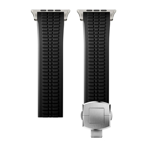 สายนาฬิกาซิลิโคนหรูหรา Upro พร้อมหัวเข็มขัดสแตนเลสแบบผีเสื้อ สำหรับ Apple Watch Series 11 10 9 Ultra 8 ขนาด 49 มม. - Product Image 2