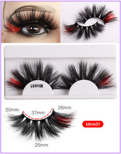 FENGFLY Cils en vison colorés en bande complète, aspect naturel, haute qualité, pour approvisionnement mixte et vente en gros à prix bas - Product Image 1