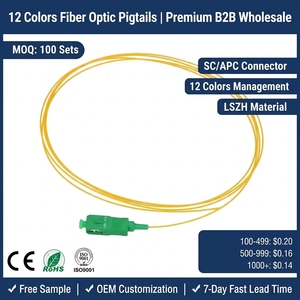 สายเคเบิลใยแก้วนำแสง LC APC แบบหางเปียแบบเดี่ยวโหมด <span class=keywords><strong>Simplex</strong></span> G652D สื่อสารเครือข่าย <span class=keywords><strong>Simplex</strong></span> Patch 1เมตร - Product Image 3