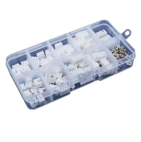 Kit de conectores XH2.54mm de 230 piezas - Terminales de cable estilo JST de 2P/3P/4P/5P con carcasa aislada (codificados por colores)