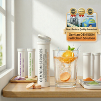Comprimés effervescents de créatine de qualité supérieure Gentian, créatine monohydrate, croissance musculaire pour adultes, énergie, antioxydant, soutien à la perte de poids