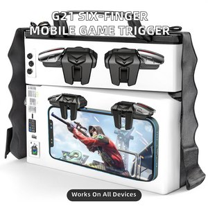 Joystick Ergonómico Móvil G21 de Seis Dedos con Botón Programable <span class=keywords><strong>para</strong></span> <span class=keywords><strong>Call</strong></span> <span class=keywords><strong>of</strong></span> <span class=keywords><strong>Duty</strong></span> y Compatible con IOS/Android - Product Image 2