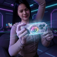 Support de téléphone magnétique RGB avec refroidissement, en aluminium blanc, pour créateurs et gamers