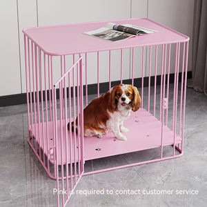 MOFESIPI กรงสุนัขกลมสําหรับงานหนัก กรงโลหะและลังสําหรับสุนัขขนาดกลางและใหญ่ขนาดเล็ก ติดตั้งง่าย กรงสัตว์เลี้ยงป้องกันการกัด - Product Image 6