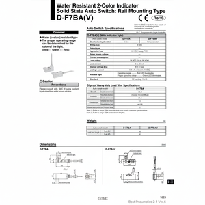 Interruptor automático SMC Pneumatics, producto de alto rendimiento en la categoría, el que se puede ver en la lista de productos - Product Image 1
