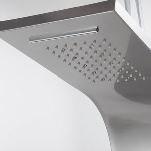 Top Spray <b>Shower</b> <b>Head</b> Stainless Steel Flat Rain <b>Shower</b> With LED Light Vacuum Coating Corrosion Prevention - Product Image 1