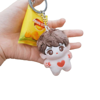 Peluche coréenne tendance de 5 cm et 10 cm, jouet en peluche personnalisé Kpop, mini-poupée en coton sur pied, vêtements amovibles, logo couleur personnalisé