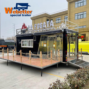 ウェベター インビスワーゲン フードトラック ベーカリー コーヒーショップ バー ピザオーブン トレーラー 完全装備 モバイルレストラン フードトラック デッキ付き - Product Image 1