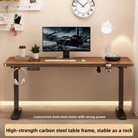 Bureau de travail informatique intelligent à hauteur réglable électrique à double moteur 1200*700mm, table élévatrice pour la maison et l'étude