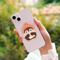 Patchs en chenille autocollants, adorable pingouin de dessin animé 3D, patch brodé en tissu éponge pour vêtements d'enfants, sac à dos, chapeau, décoration