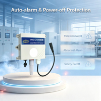 Sensore All-in-one LoRaWAN per Qualità dell'Aria PM2.5 PM10 Temperatura Umidità con Allarme Automatico per Monitoraggio Magazzini Industriali