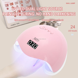 Lampe de photothérapie ABS Smart Timer pour manucure, lampe multifonctionnelle pour salon de manucure, séchage rapide du vernis gel, sans noircissement des mains - Product Image 1