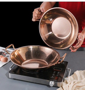 Olla Paella Coreana de Acero Inoxidable Ecológico de 22 cm, Color Oro Rosa, con Mango de Alta Calidad, <span class=keywords><strong>para</strong></span> Cocina de Gas e Inducción - Product Image 5
